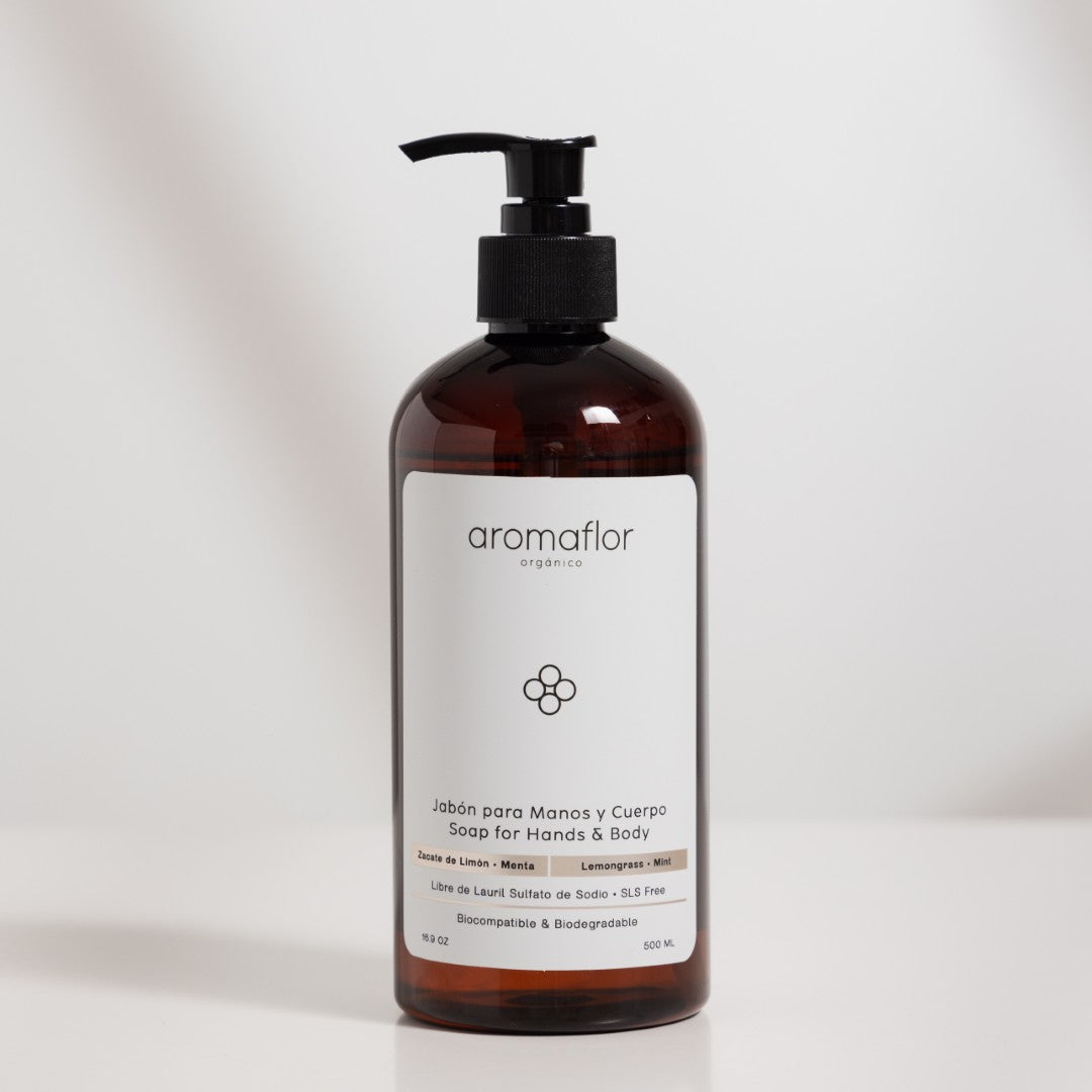 Jabón para Manos y Cuerpo Zacate de Limón - Menta  /  Soap for Hands & Body Lemongrass - Mint